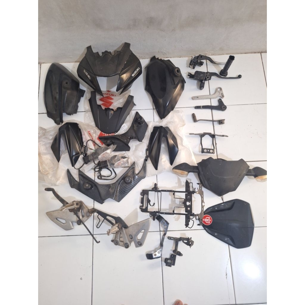 visor dan briket headlamp gsx s 150