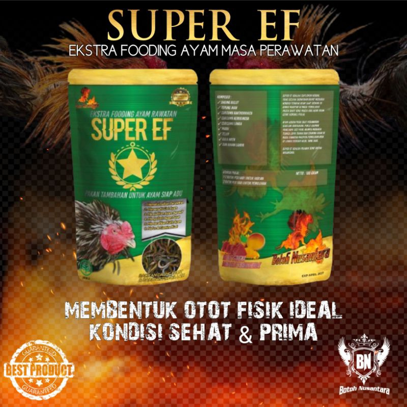 SUPER EF Jamu Ayam Aduan – Extra Fooding Stamina, Tenaga & Nafsu Makan Maksimal