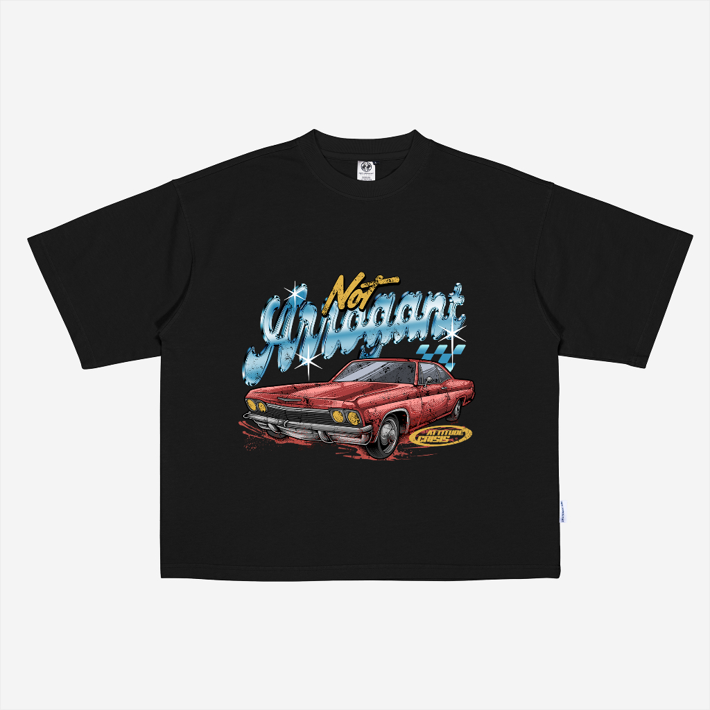 Not Arrogant Champion T Shirt Vintage Retro Style NASCAR / Kaos Vintage Boxy