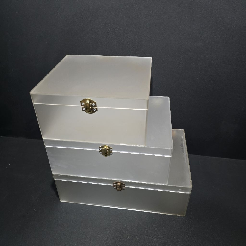 Kotak Seserahan SATIN Akrilik / Box Bridesmaid SANBLAS Acrylic / Kotak box serbaguna ACRYLIC