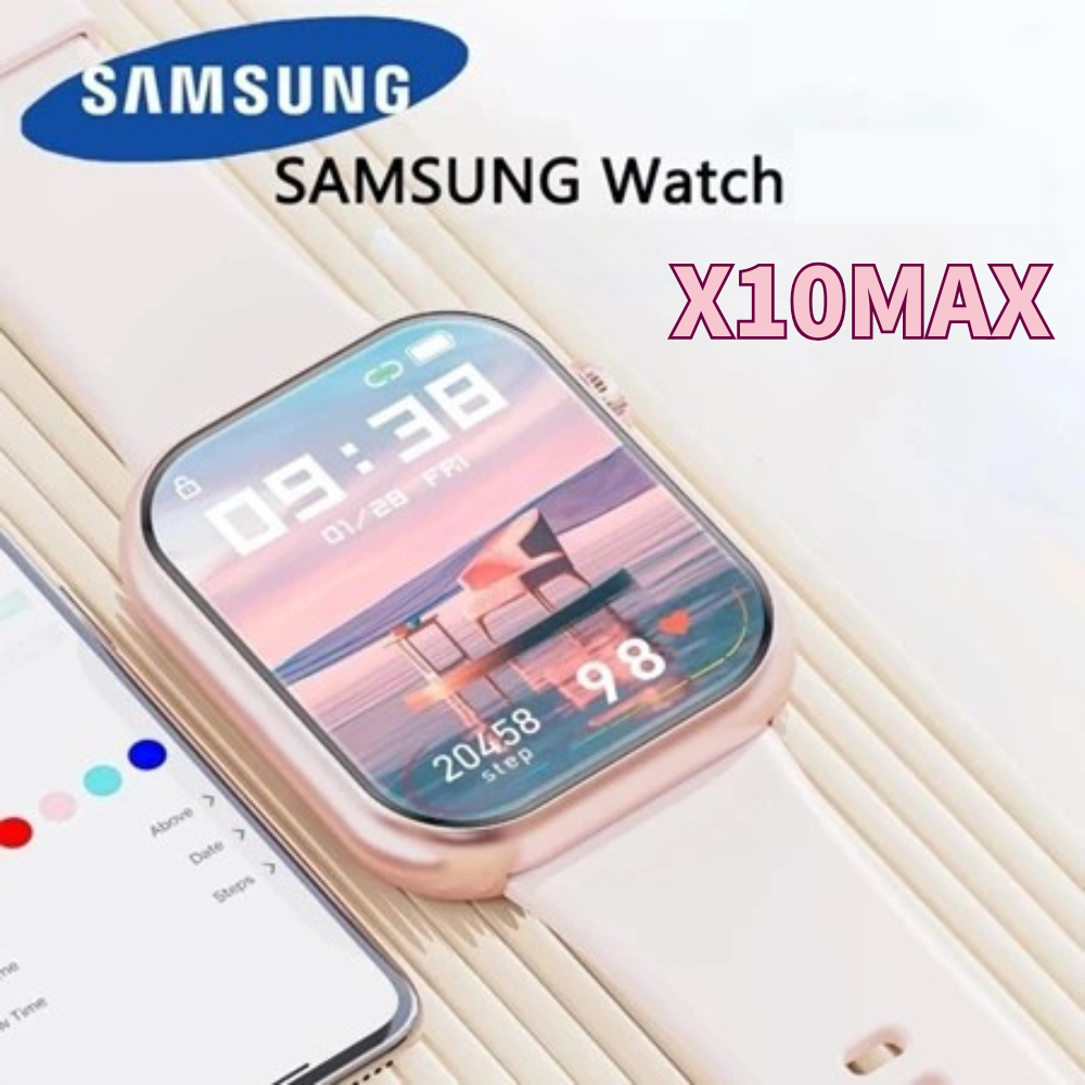 Samsung Smartwatch Watch 10 Jam Pintar Olahraga Bluetooth Smart Watch Pintar Wanita Tahan Air Jam Ta