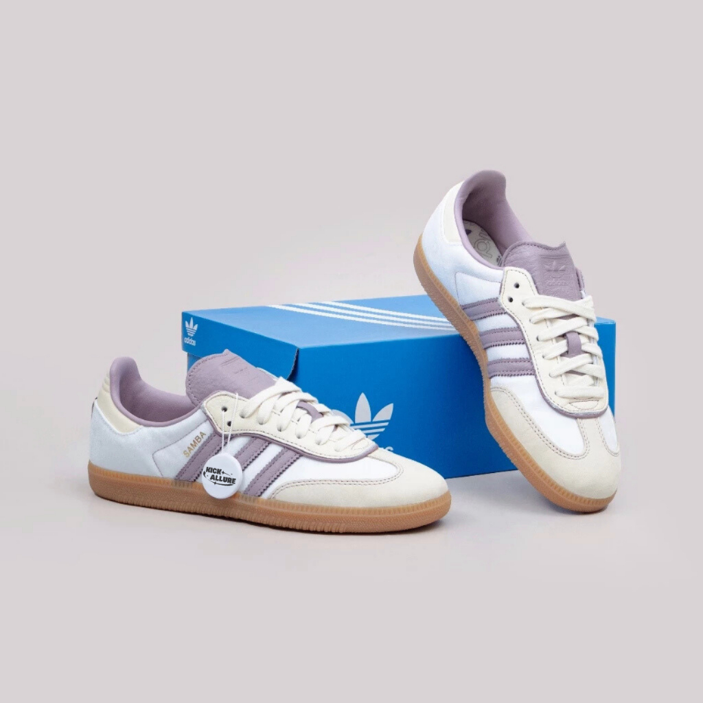 Adidas Samba Cream White Preloved Brown Purple
