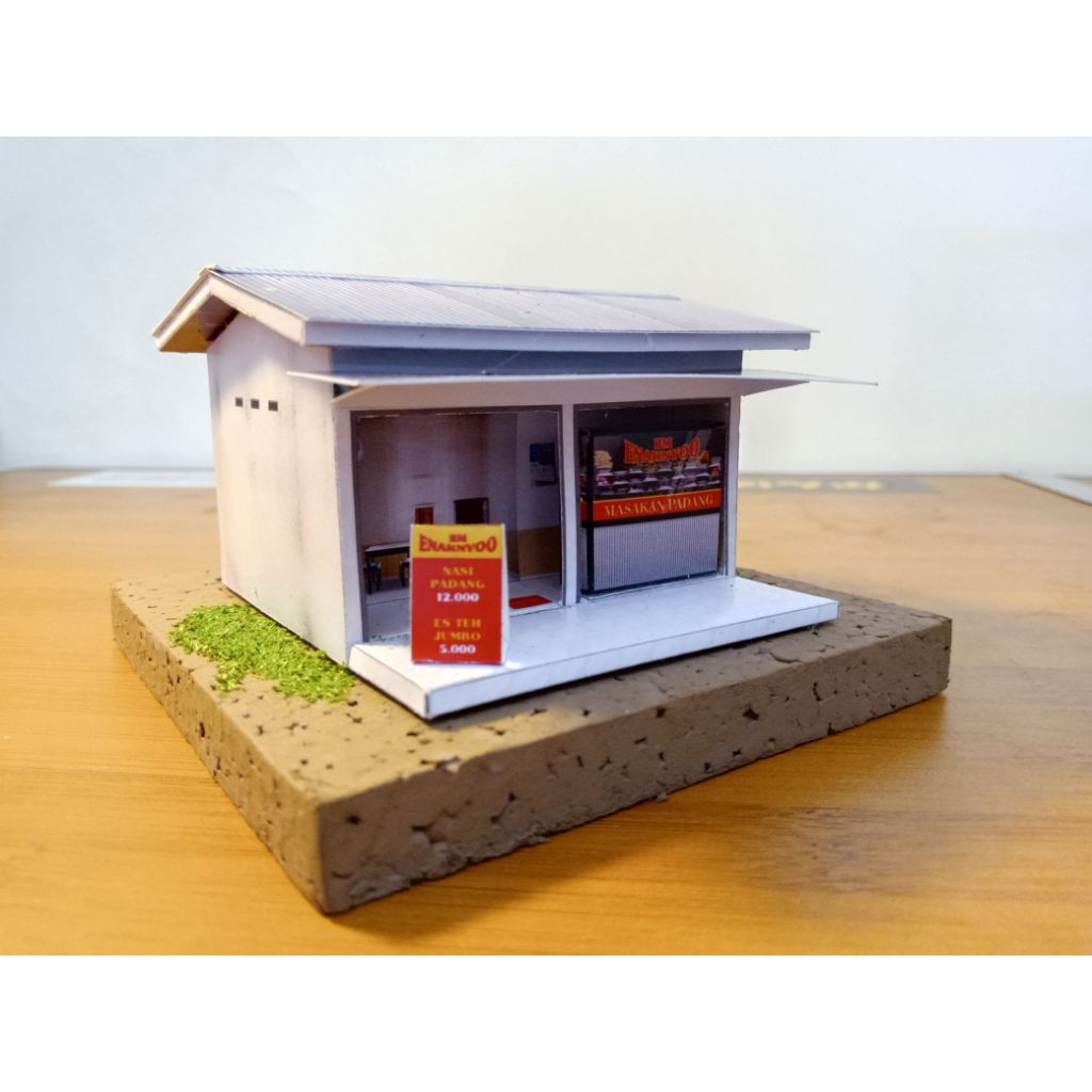 Miniatur Rumah Makan Padang Unik untuk Dekorasi dan Koleksi
