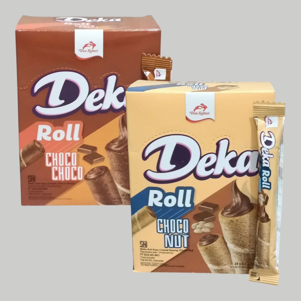 

Dua Kelinci DEKA WAFER ROLL Choconut & Chocolate [1 box/24 pcs]