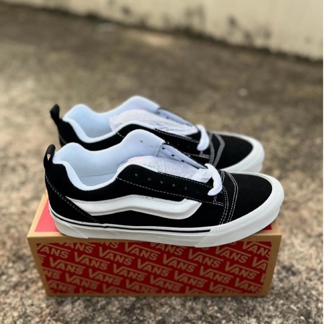 Vans KNU Skool Black White Original Resmi Store