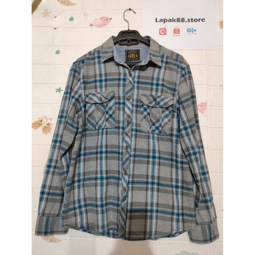 Kemeja Pria Lengan Panjang - EIGER size M (Preloved)