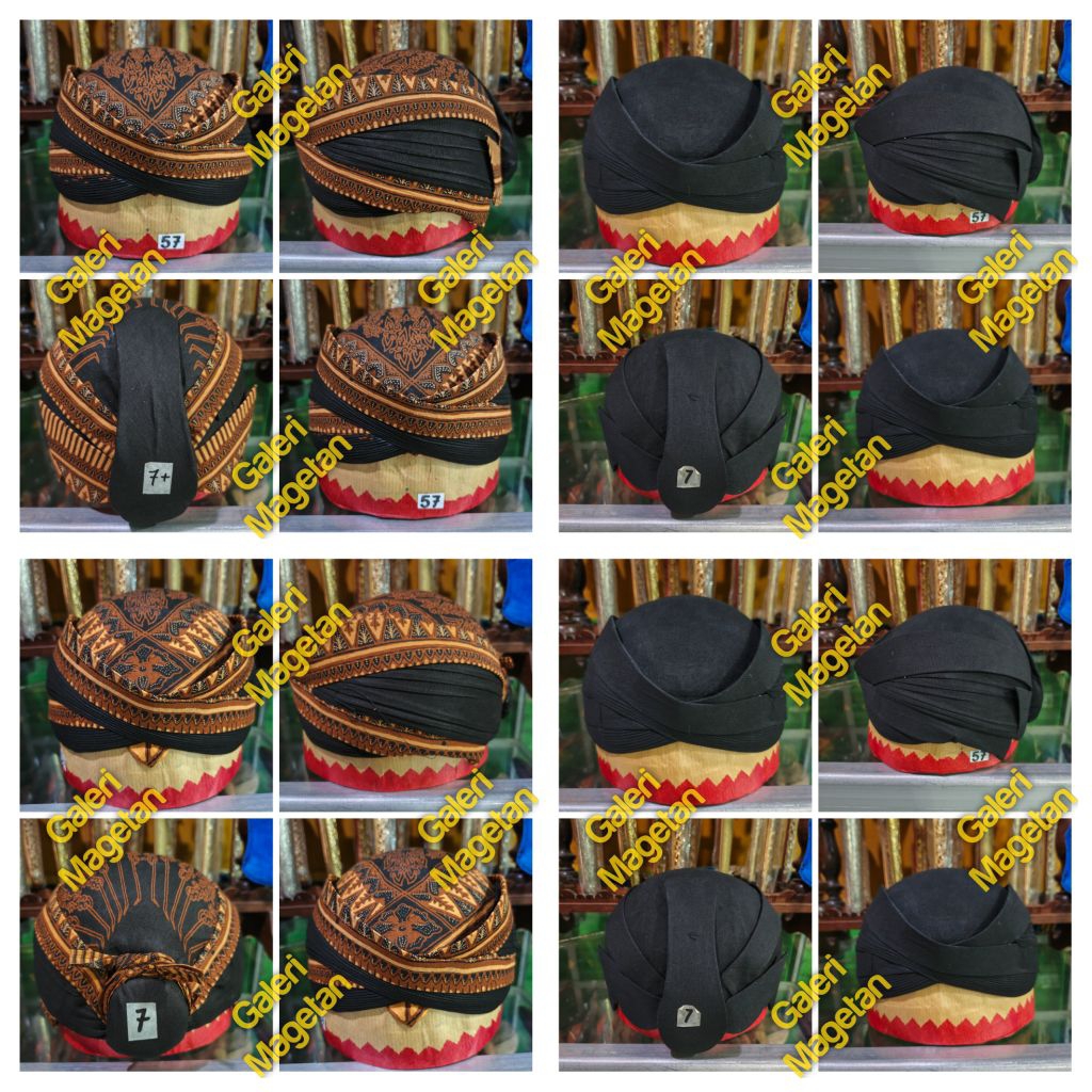 Blangkon Solo Perbawan Modang Batik / Blangkon solo hitam polos / blangkon solo Cekok mondol abdi da