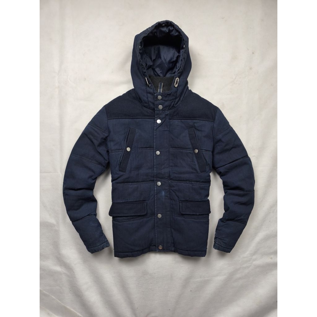 Denim Parka Zara Man Puffer Dakron Jacket