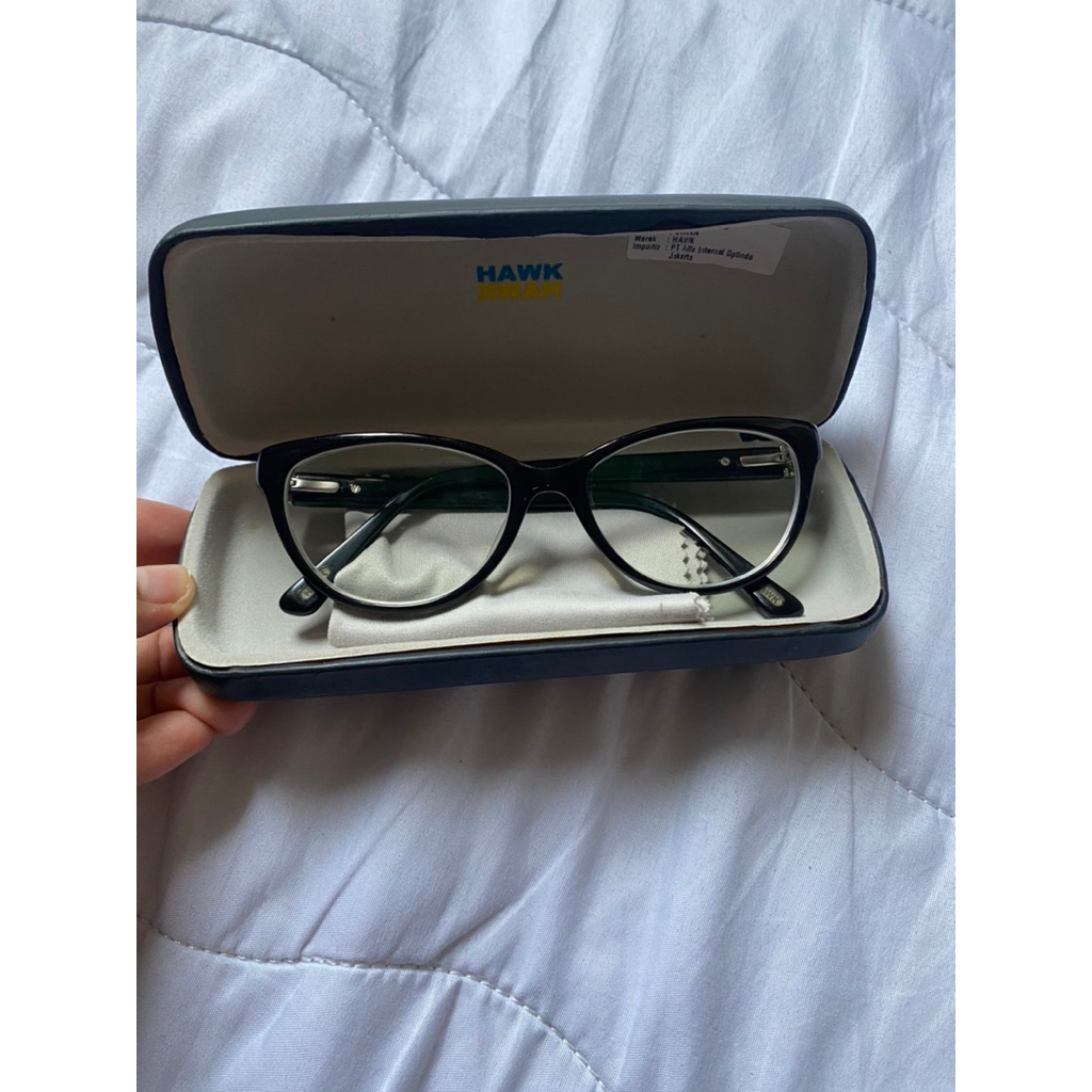 KACAMATA OPTIK MELAWAI (HAWK) MINUS 1 (-1) PRELOVED SECOND