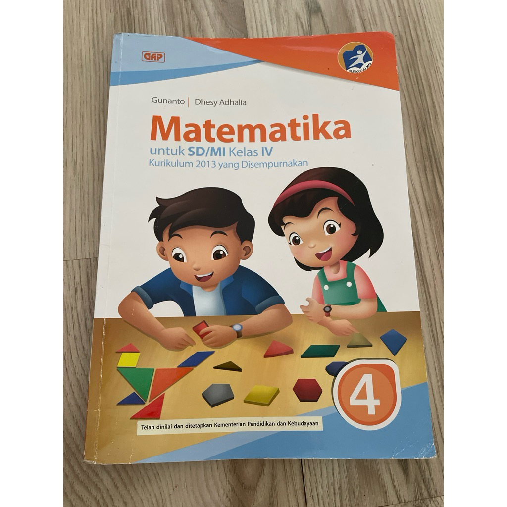 BEKAS MULUS MATEMATIKA GAP SD KELAS 4 K13 ERLANGGA GUNANTO DHESY