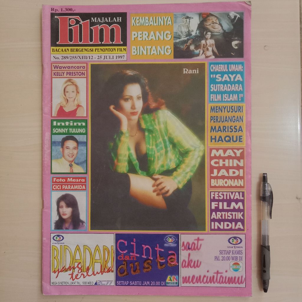 MAJALAH FILM TAHUN 1997 - Majalah Jadul Bekas Murah Original - B1