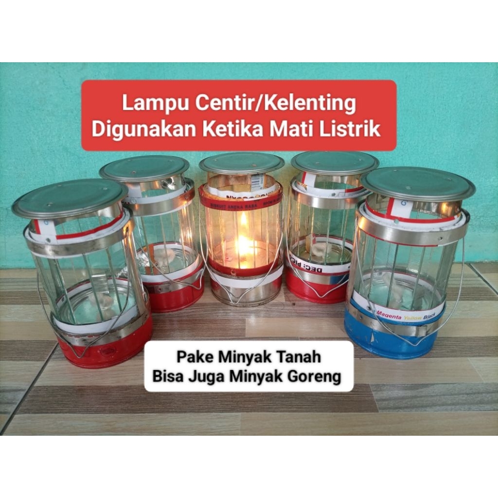 Lampu Petromax Mini/Centir Lampu Jadul (Minyak Tanah/Minyak Goreng