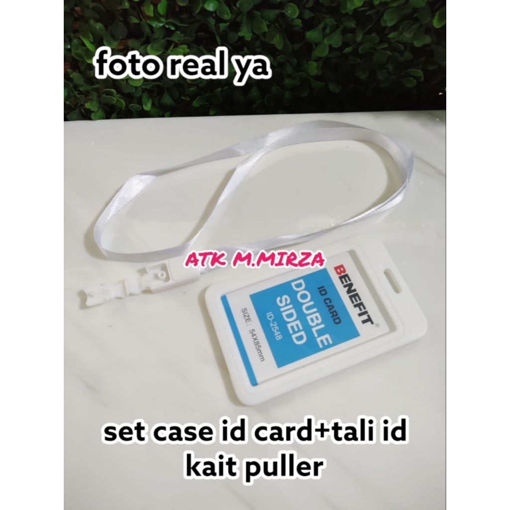 

Set case id card + tali id merk Benefit 2 sisi