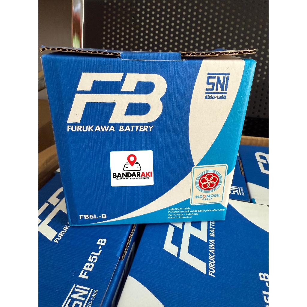AKI BASAH FB FURUKAWA FB5L-B UNTUK MOTOR HONDA SUPRA FIT LAMA MIO SPORTY JAMINAN 100% ORIGINAL