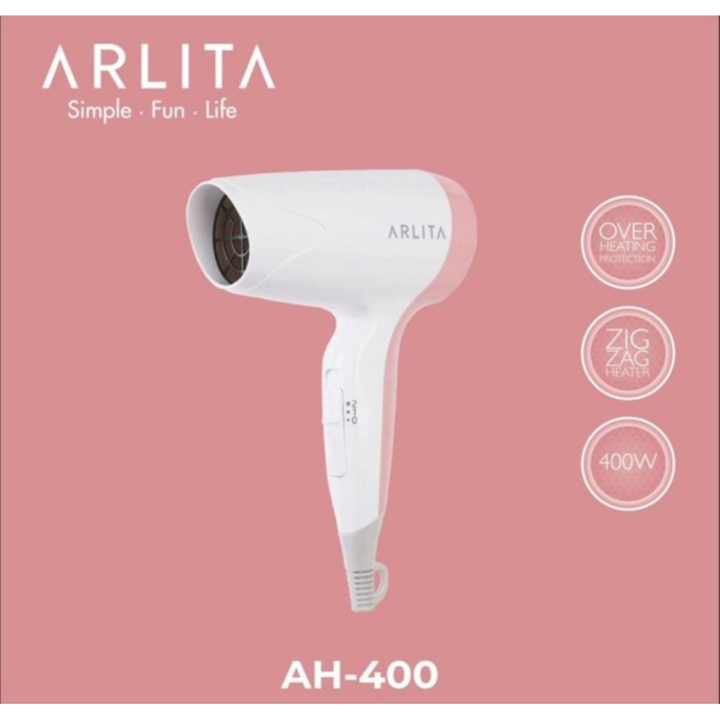 ARLITA HAIR DRYER AH-400 - HAIR DRYER ARLITA - PENGERING RAMBUT MURAH - HAIR DRYER MURAH PALEMBANG -
