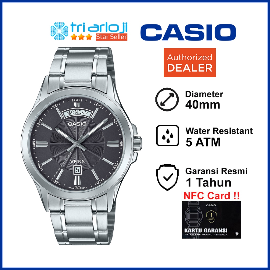 CASIO MTP-1381D-8AVDF Jam Tangan Pria Analog MTP-1381D-8A MTP 1381D 8AVDF MTP1381D