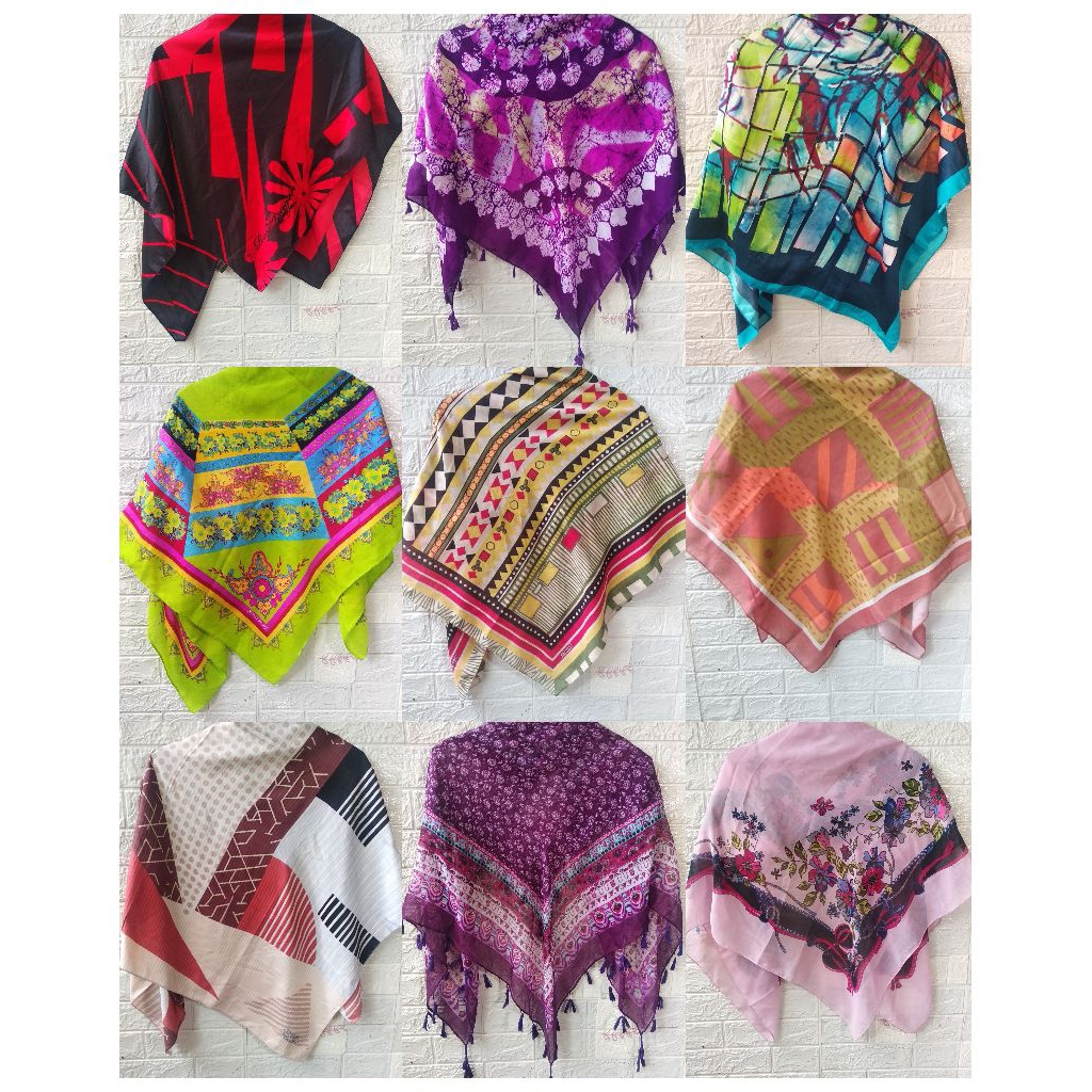 Jilbab kerudung segiempat motif prelove pl
