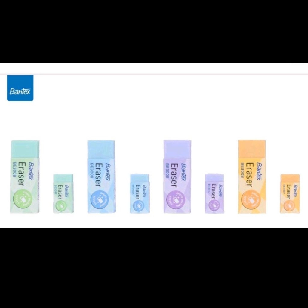 

Penghapus Kecil Warna Warni Bantex BE3007 (per pak)