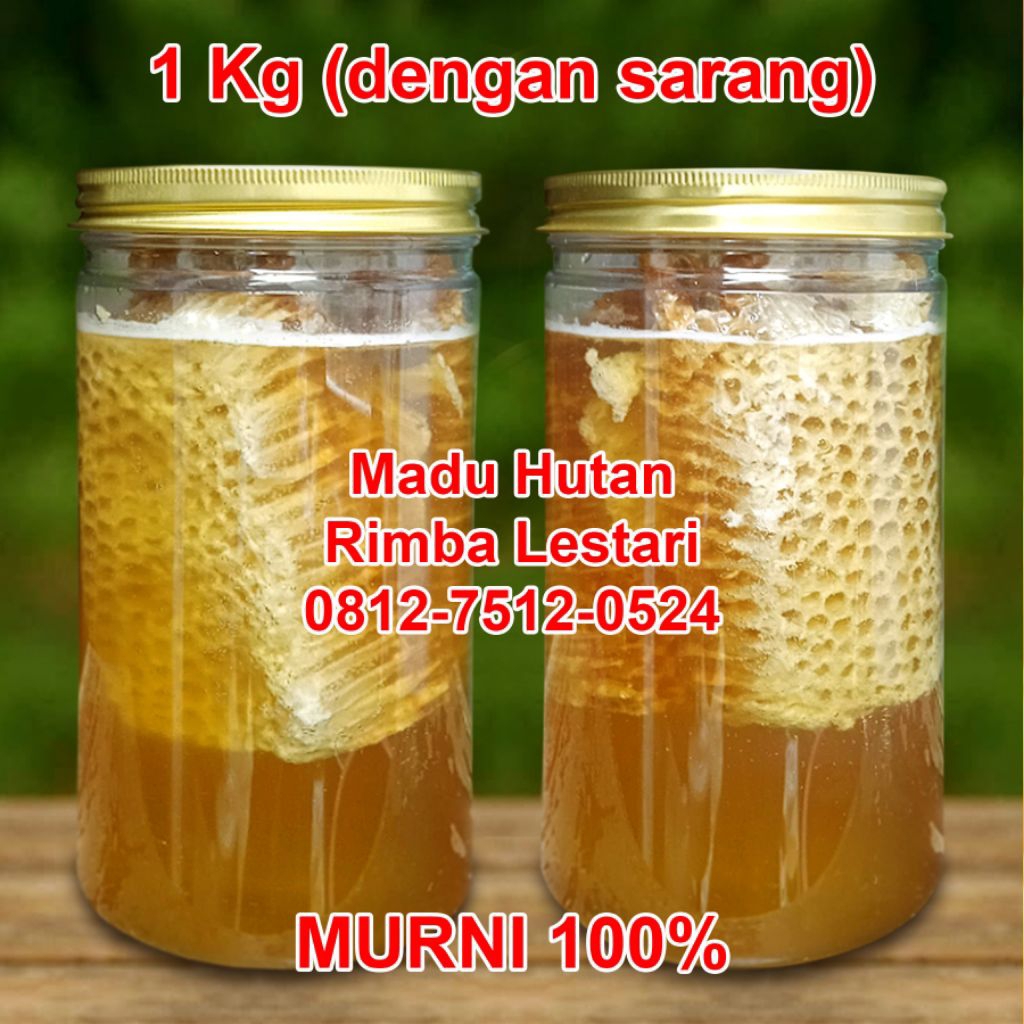 

Madu Hutan Lebah Liar Apis Dorsata dengan Sarang 1 kg
