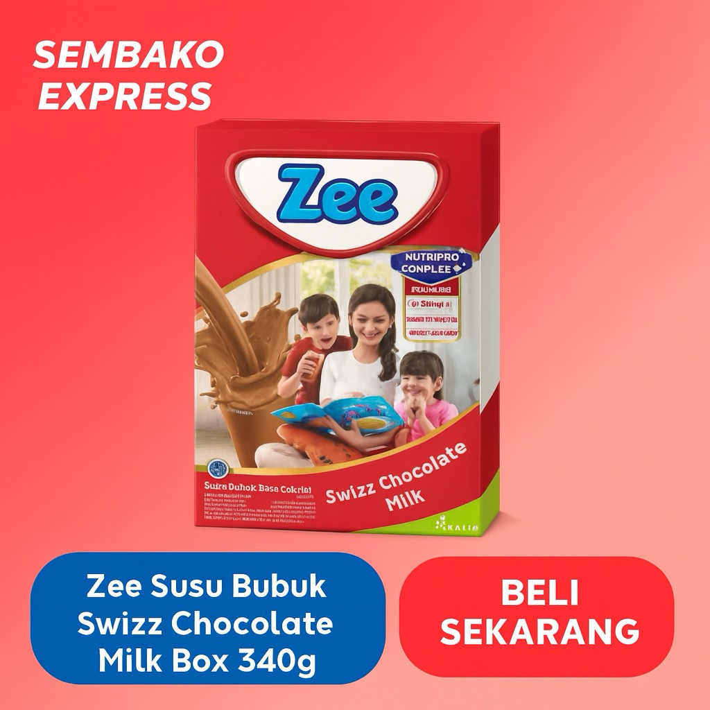 

Zee Susu Bubuk Swizz Chocolate Milk Box 340g
