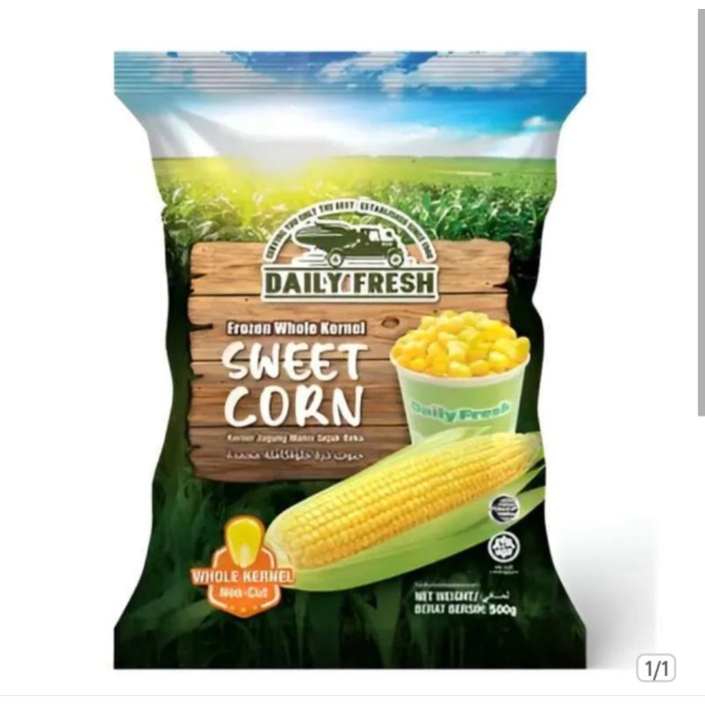 

daily fresh frozen whole kernel sweet corn 500gr