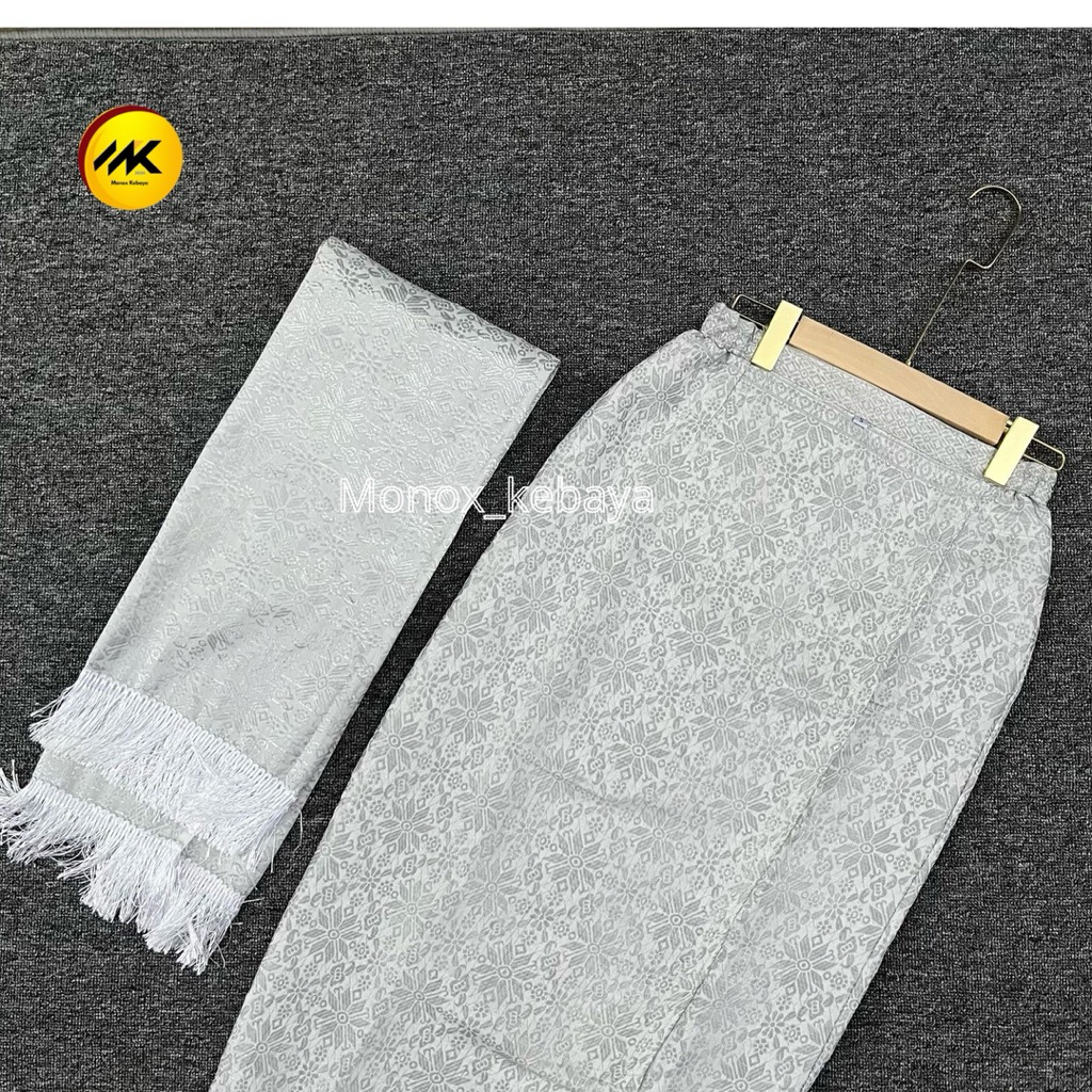 SET ROK SPAN SONGKET & SELENDANG / ROK SONGKET PLUS SELENDANG / SELENDANG SONGKET DAN ROK SPAN SONGK