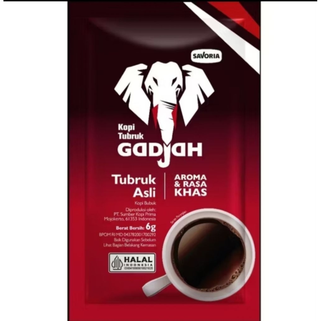kopi gadjah Gajah 6gr 10 sachet