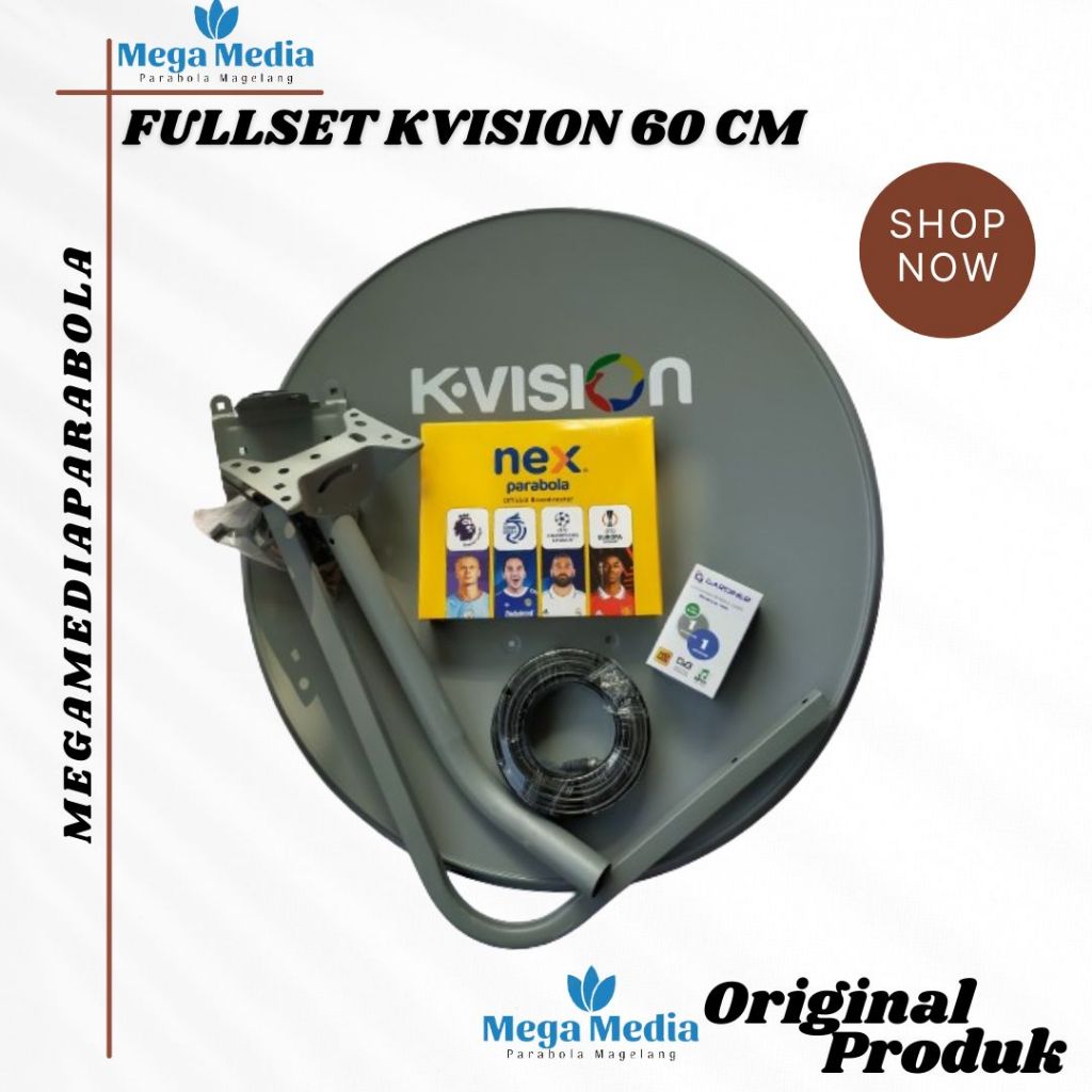 Paket parabola mini 60cm nex parabola kuning