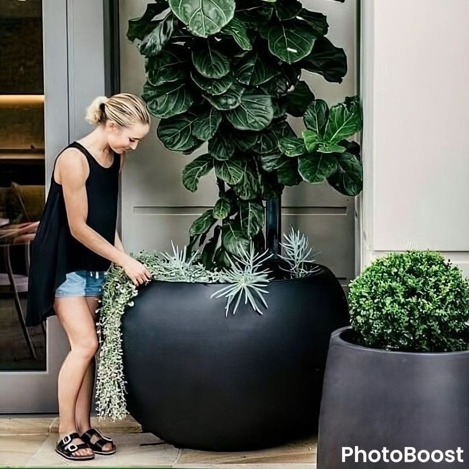 pot tanaman teraso model bola jumbo | pot tanaman terrazzo