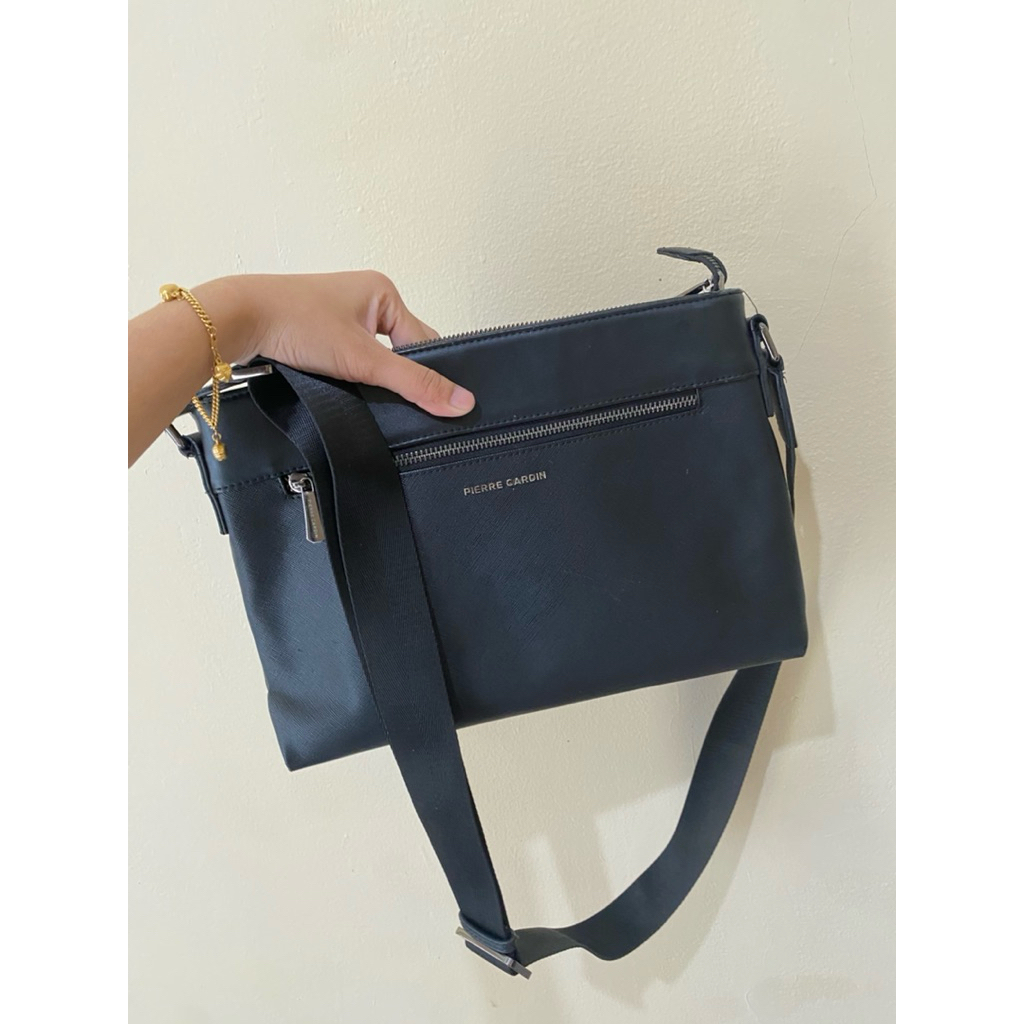 [PRELOVED] ORIGINAL 100% CLUTCH TALI PANJANG PIERRE CARDIN TAS SLEMPANG