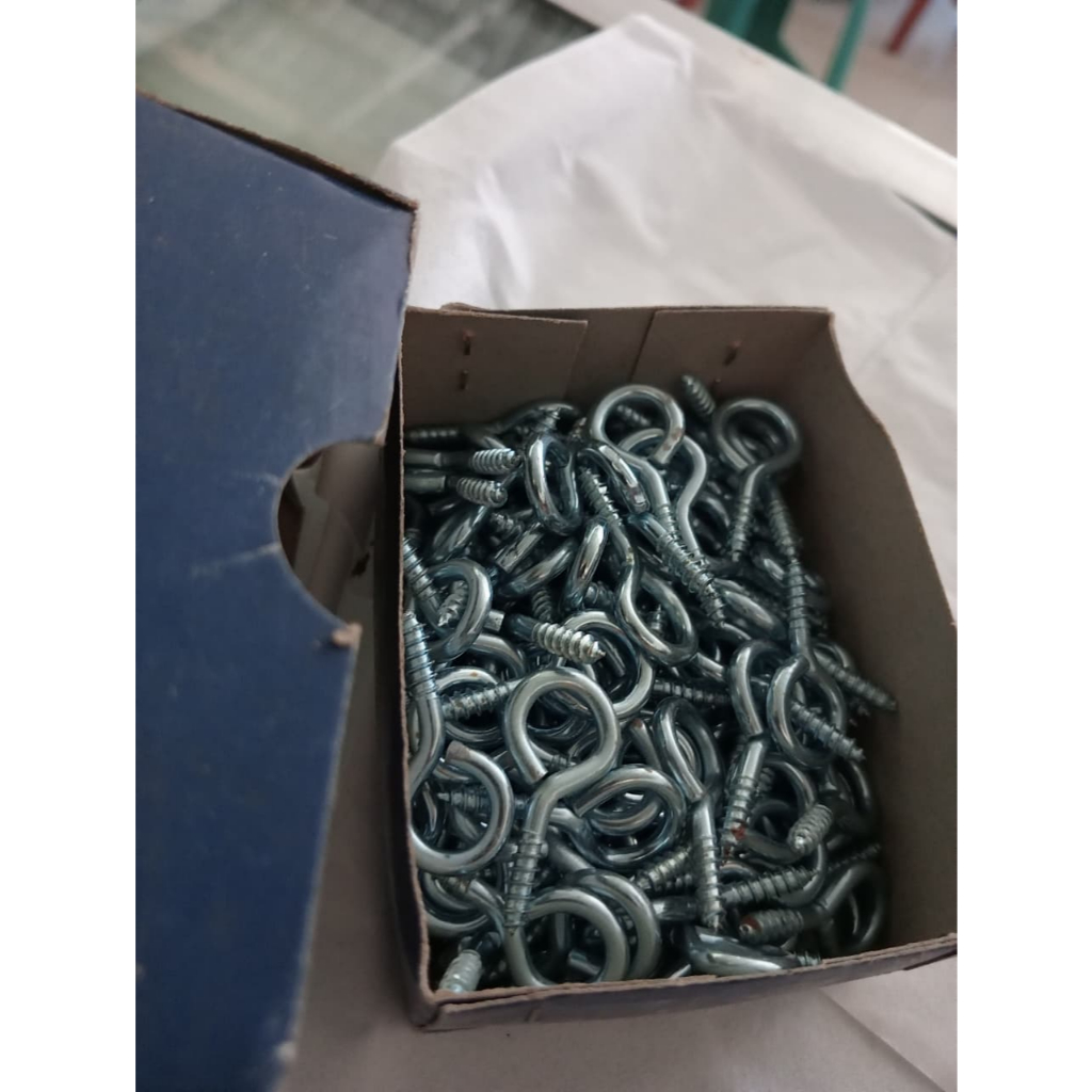 Sekrup mata / kapstok /gantungan /sekrup tutup no 6 (3,2cm)