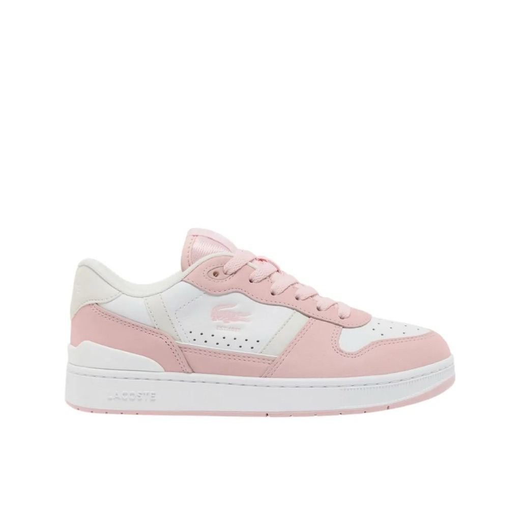 Sepatu Lacoste Wanita T-CLIP SET LEATHER WOMEN'S SNEAKERS SHOES - WHITE Wanita | 0886-LAC50SFA0198