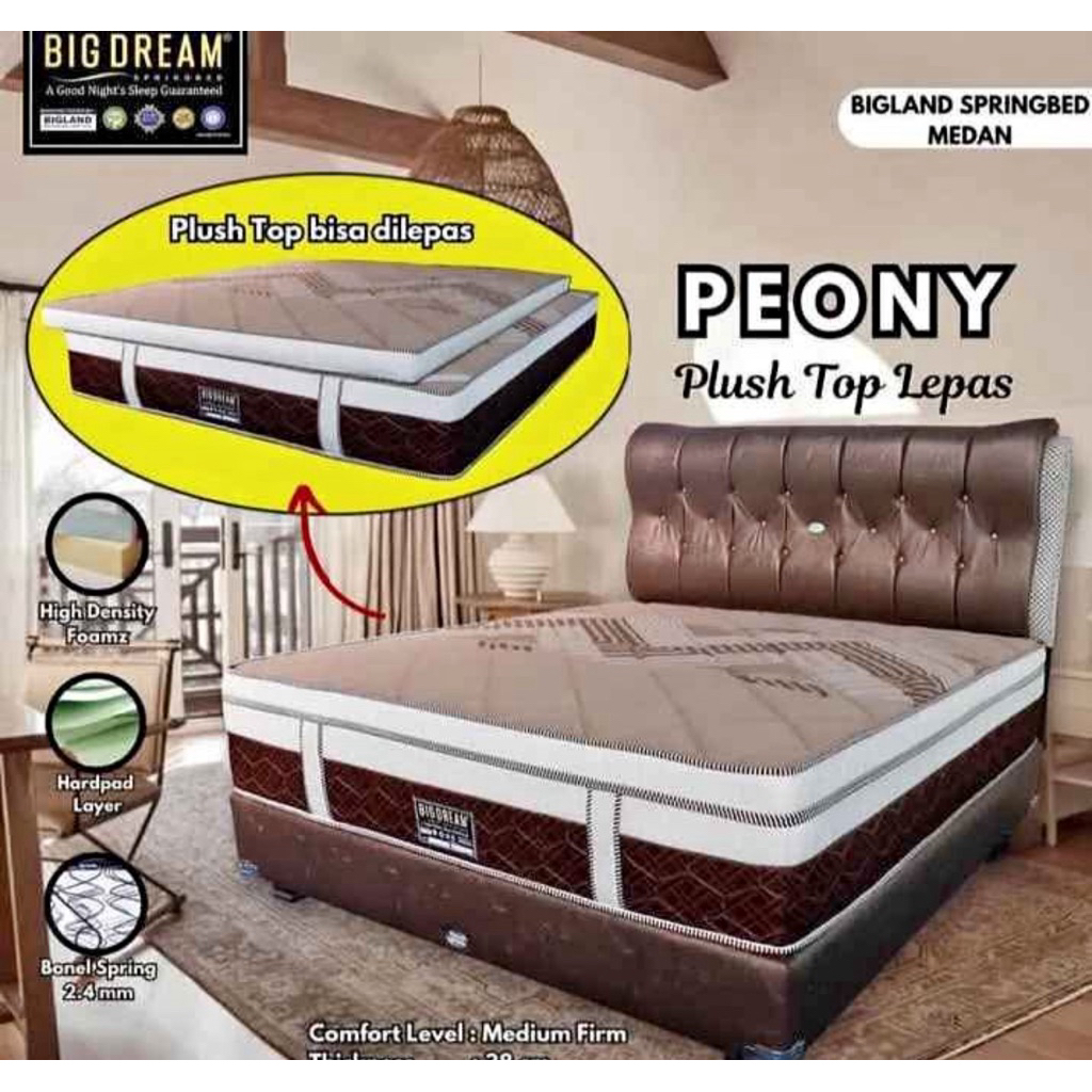 SpringBed BigDream Peony PlushTop 38 cm