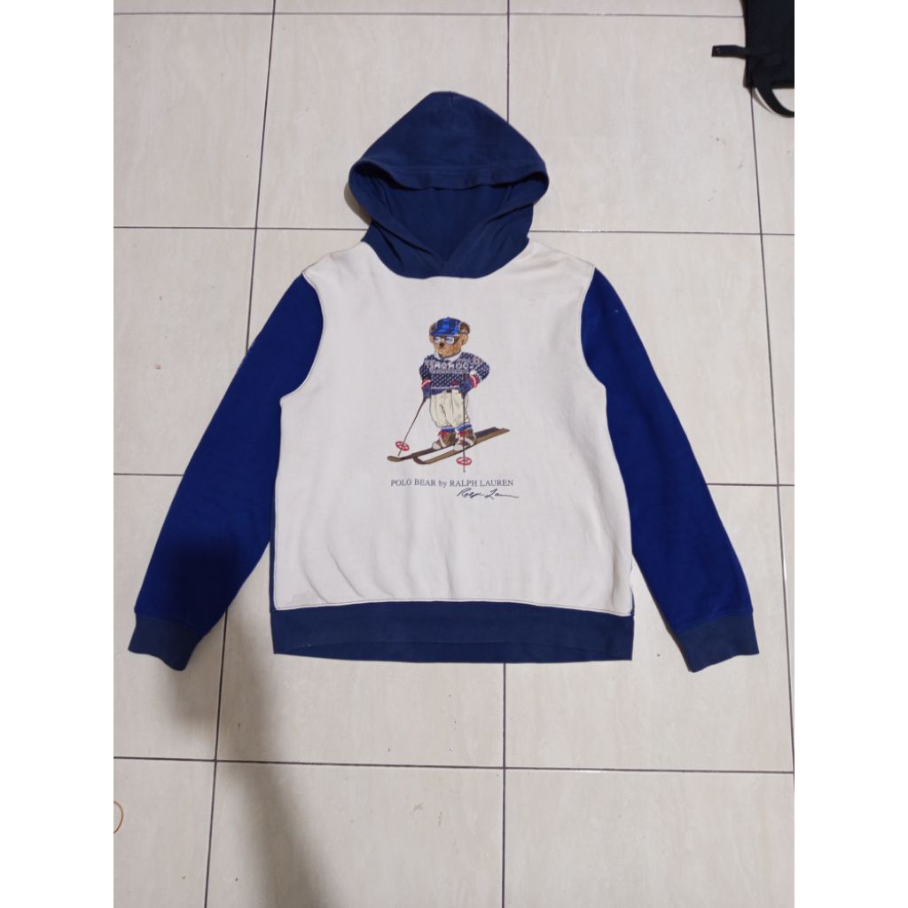 vintage hoodie polo bear ralph lauren