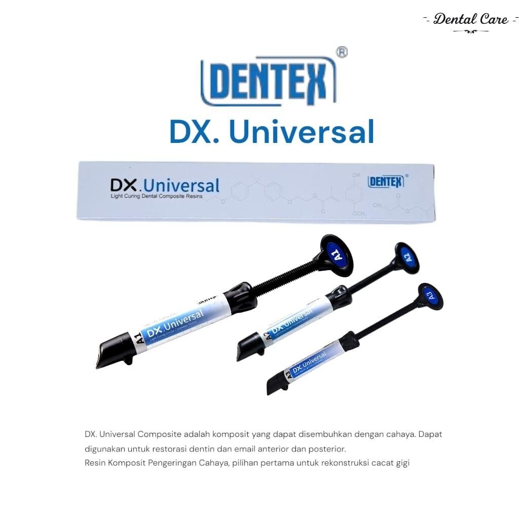 COMPOSITE DENTEX A1 / A2 / A3 KOMPOSITE TAMBAL GIGI COMPOSITE LEM BEHEL