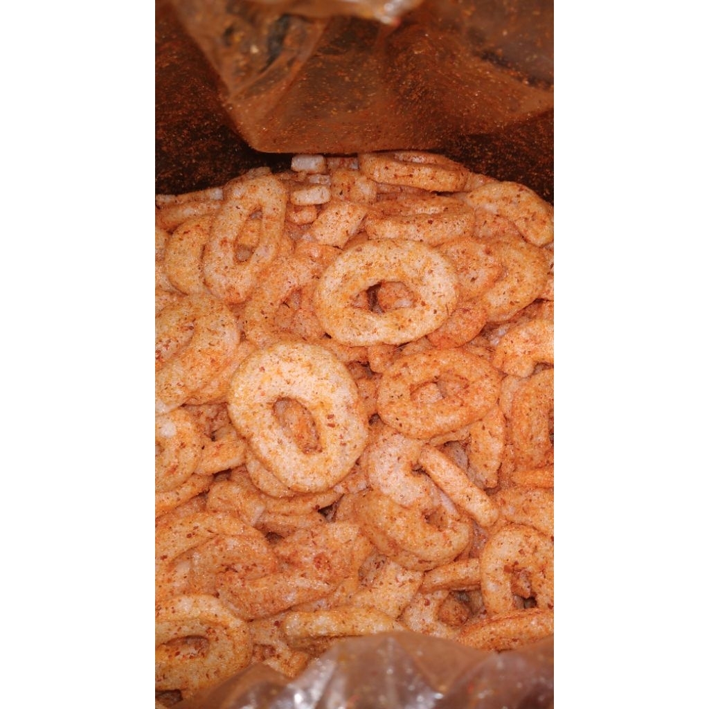 

krupuk koin super pedas