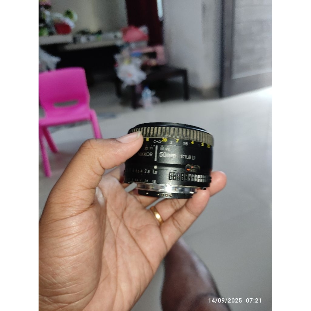 Lensa Nikon 50mm f1.8 AFD autopokus Bekas / Second