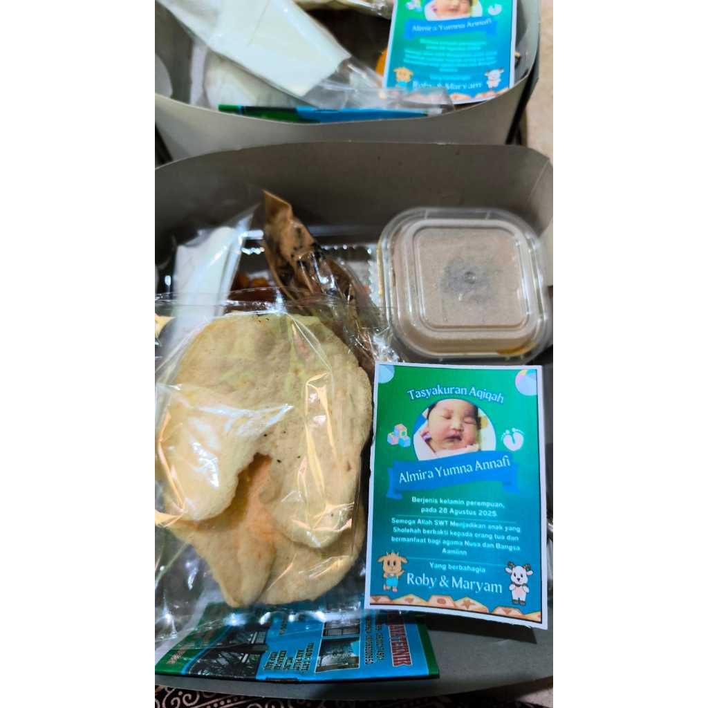 Paket Aqiqah Lengkap Nasi Box - 1 Ekor Kambing