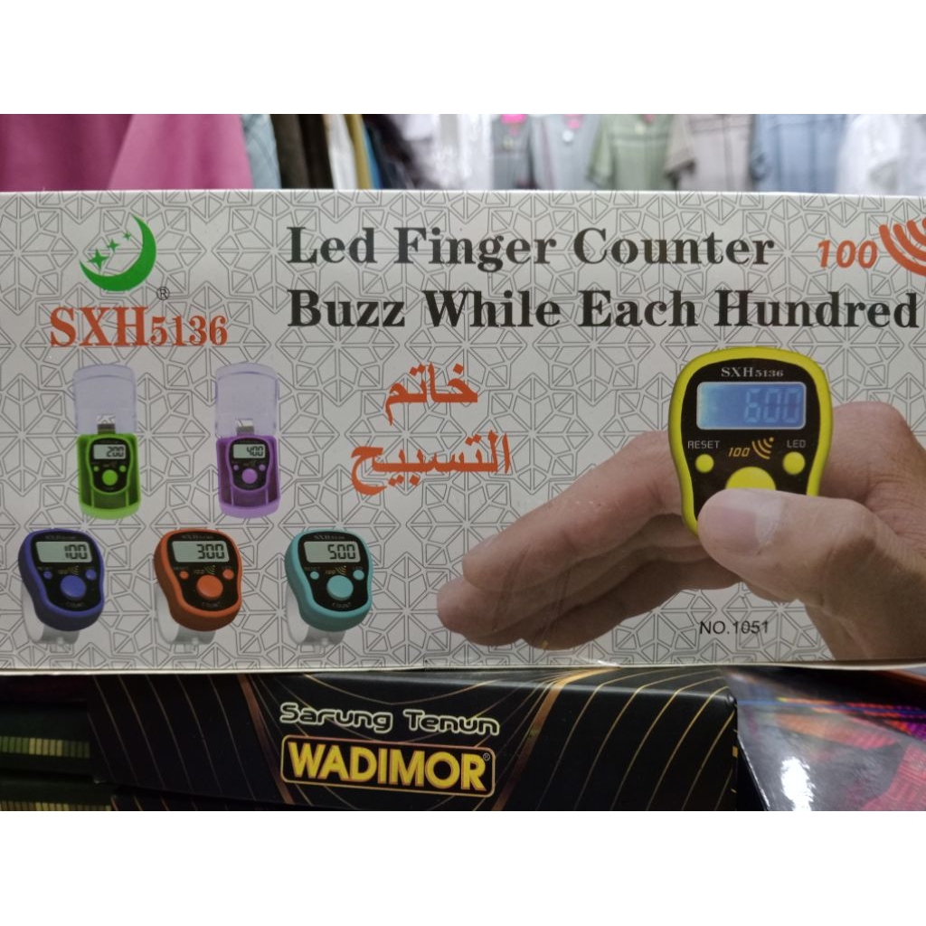 perbiji tasbih digital LED +alarm per 100