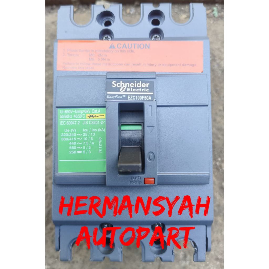 Mccb Schneider EZC100F 3p 50A Second/Bekas