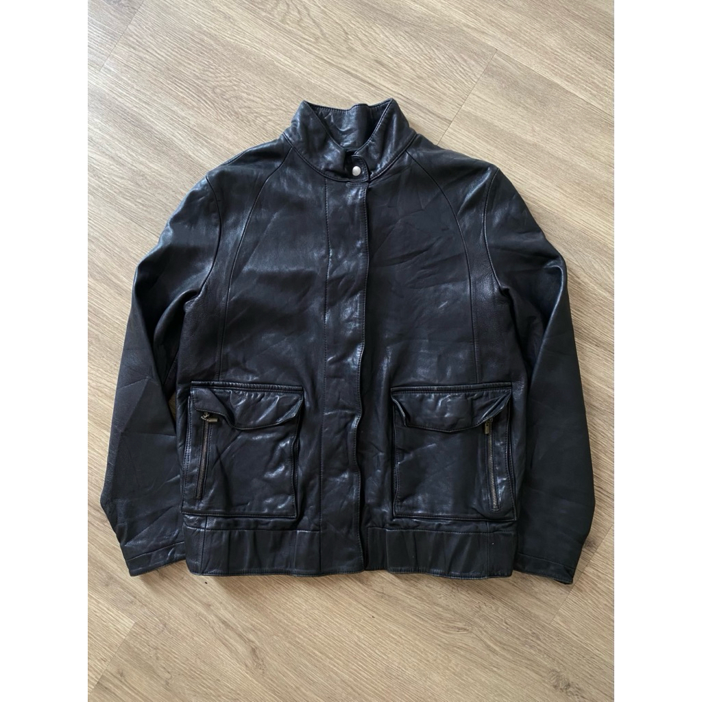 BOMBER ITALY LEATHER JACKET | CASUAL | OUTER| BIKER