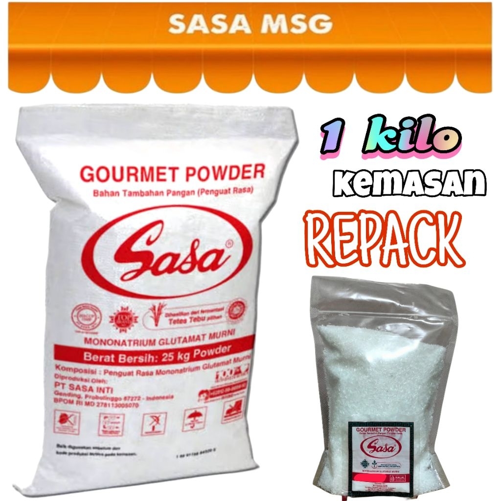 

Micin SASA 1 Kg Penyedap Masakan MSG Kemasan Repack Murah