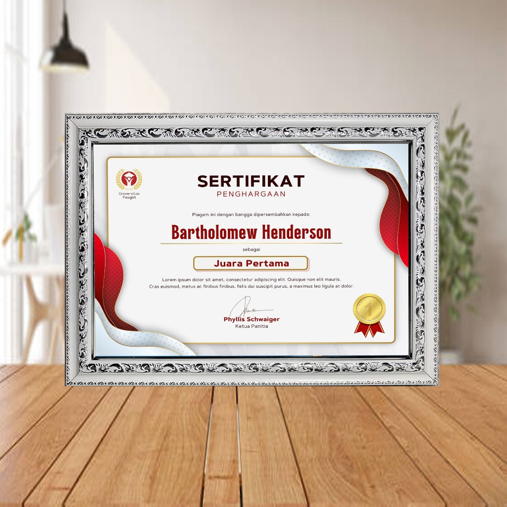 Frame Sertifikat A4 Bingkai Sertifikat A4 Pigura Sertifikat frame foto A4 bingkai 21x30cm WS