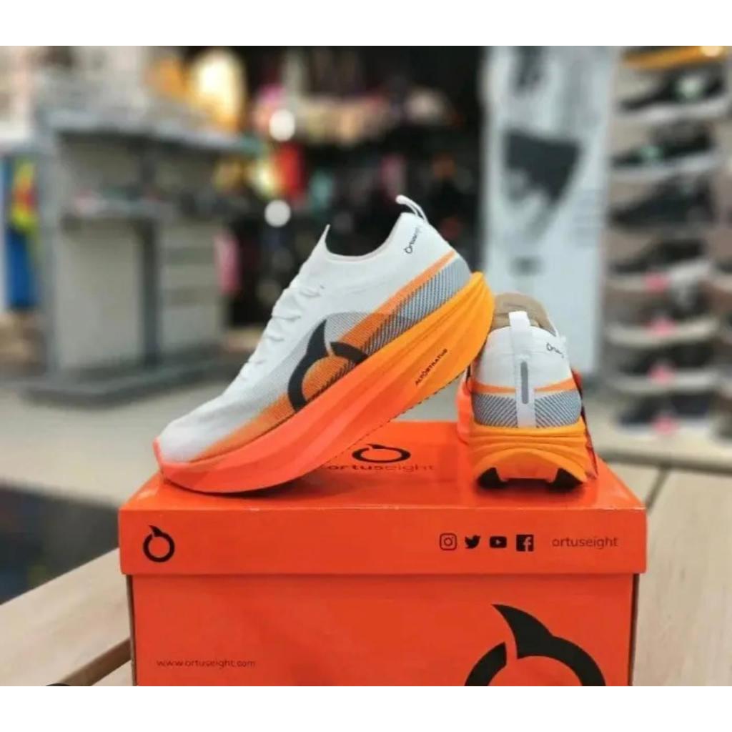 Ortuseight Hypersonic 2.0 Unisex Running Shoes || Ortuseight White Ortrange Sport Shoes Unisex