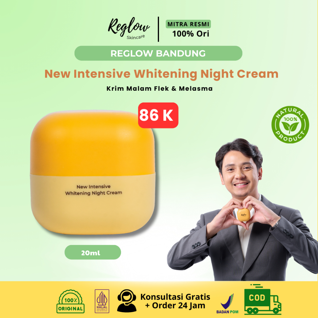 Reglow Krim Malam dr Shindy Skincare Mencerahkan Wajah Glowing Re Glow Dokter Shindy BPOM
