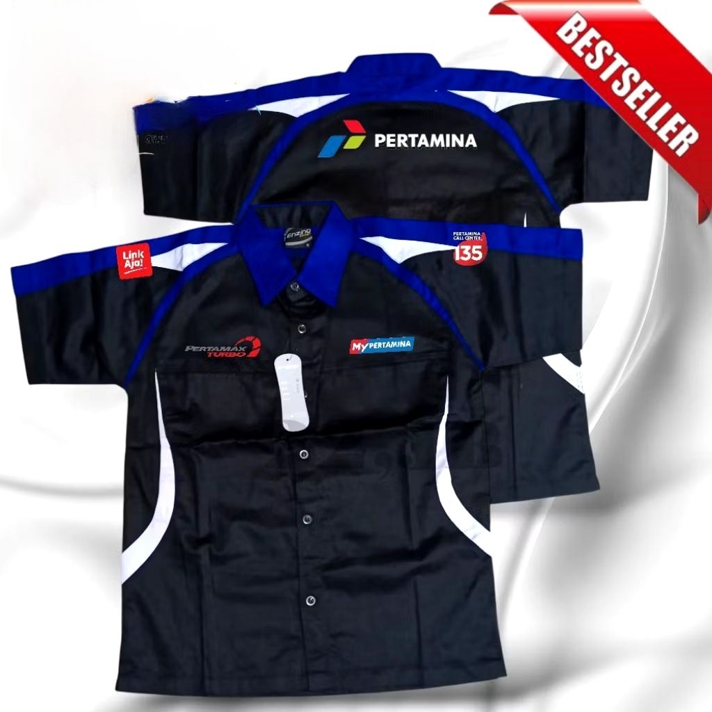 bordir Pertamina kemeja Pertamax turbo baju Pertamax turbo seragam Pertamax turbo Pdl Pertamax turbo