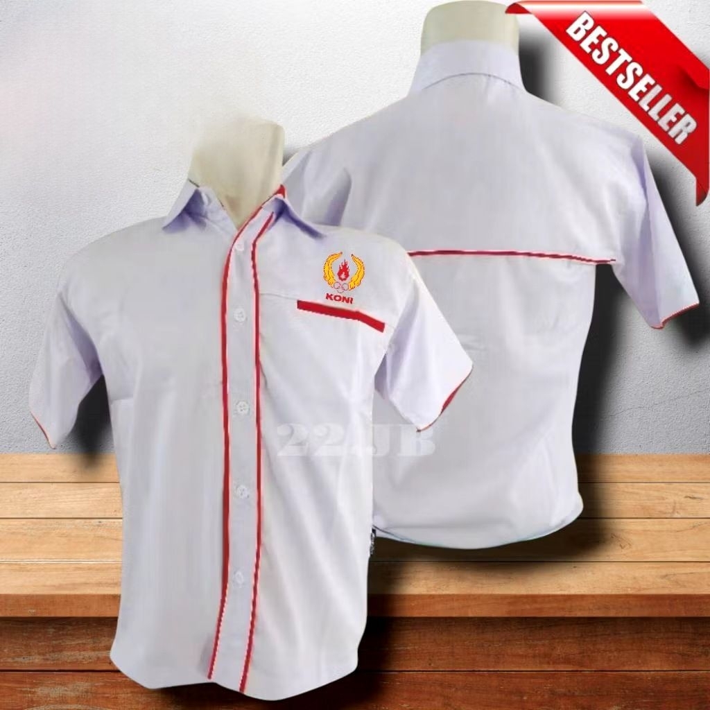 terbaru kemeja bordir koni baju bordir KONI seragam KONI kemeja KONI baju KONI seragam KONI Pdh KONI