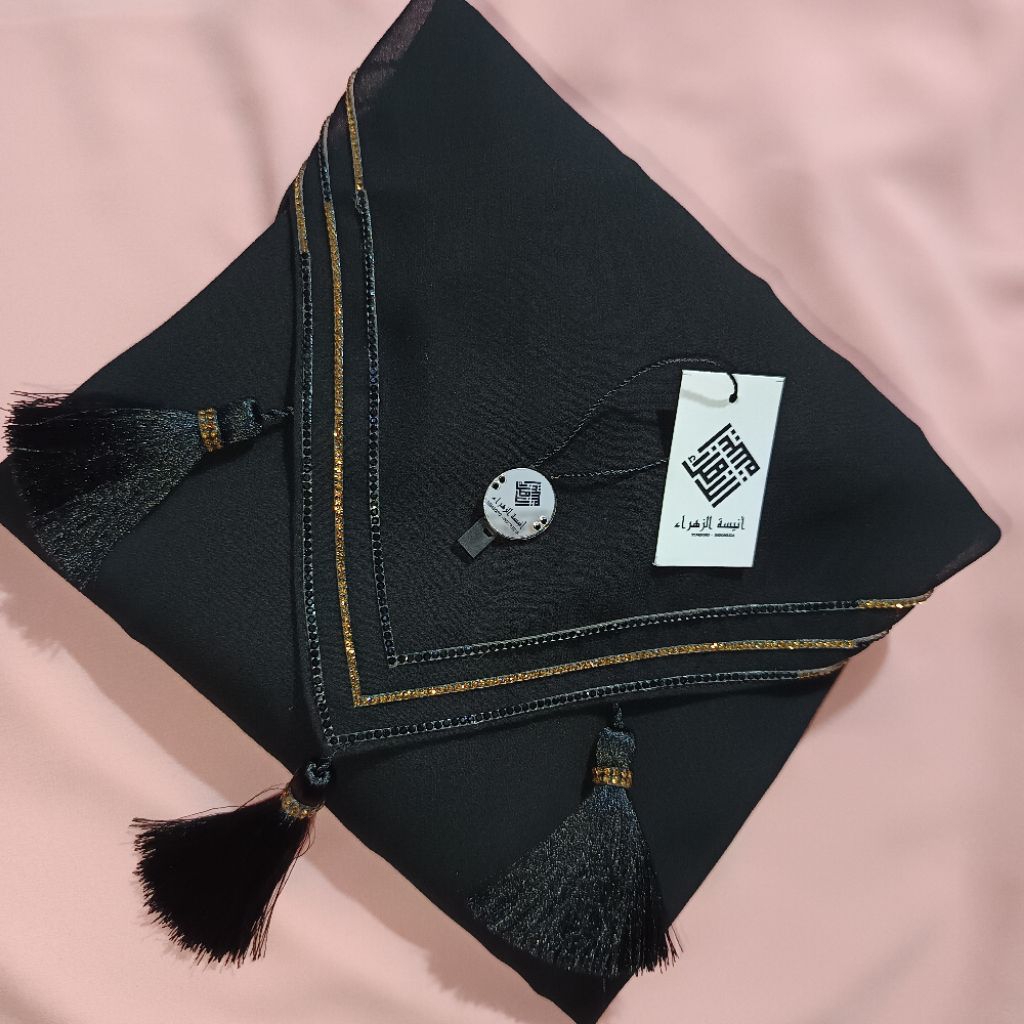 Khimar ZAINA / Khimar segiempat tassel/ khimar zipper/ set cadar khimar kekinian/ premium quality / 