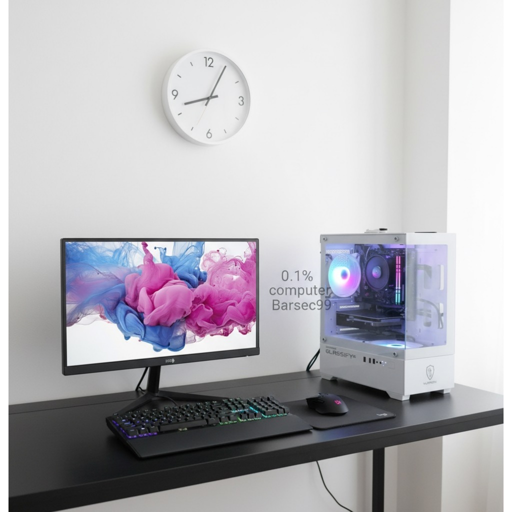 1set PC intel core i7 3770 + Ram 16Gb + HDD 1TB + SSD + Monitor 19 inc siap pakai