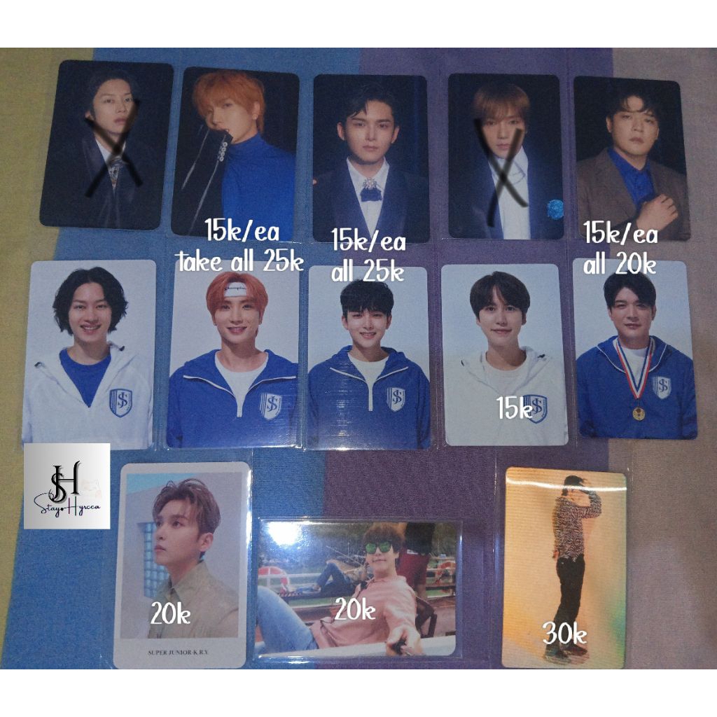pc photocard official super junior pob ktown sg21 season greeting D&E blood KRY when we were us, one